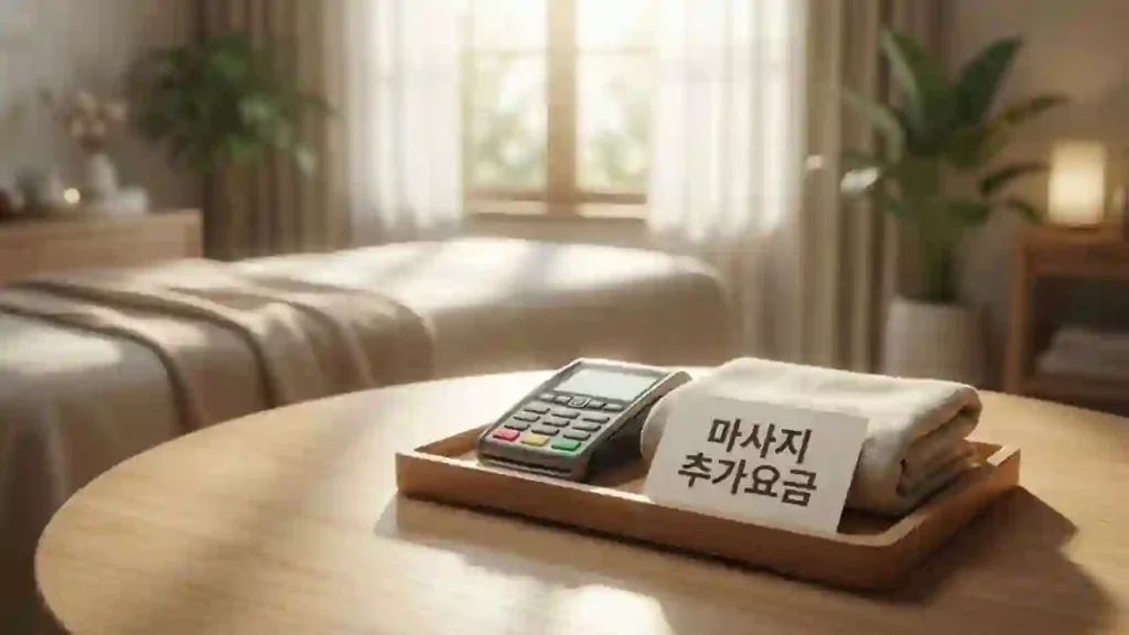 마사지 추가요금 예약 정리