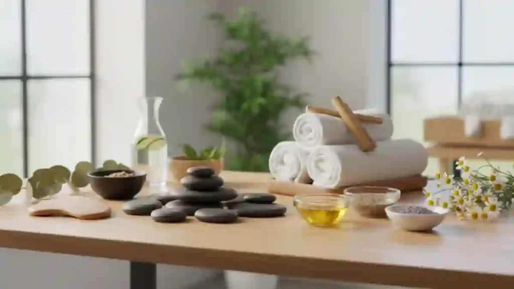 스웨디시 마사지 스타일 예시