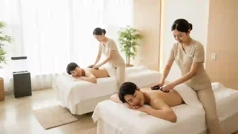 커플마사지 기본 코스 진행 순서와 동시 관리 구조 이미지